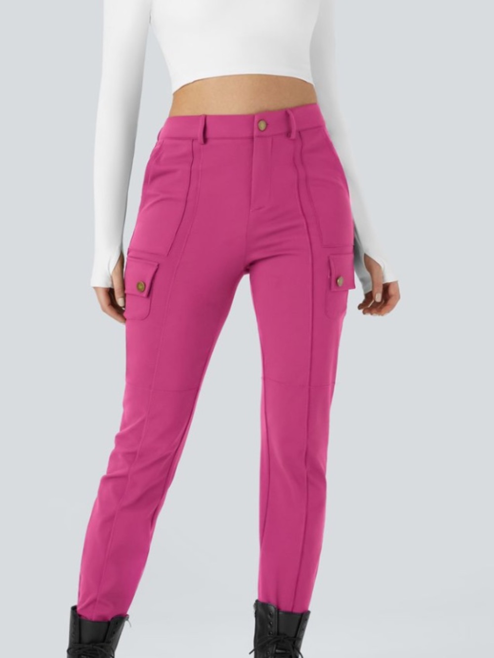 HALARA Hot Pink Cargo DayStretch Pants NWT